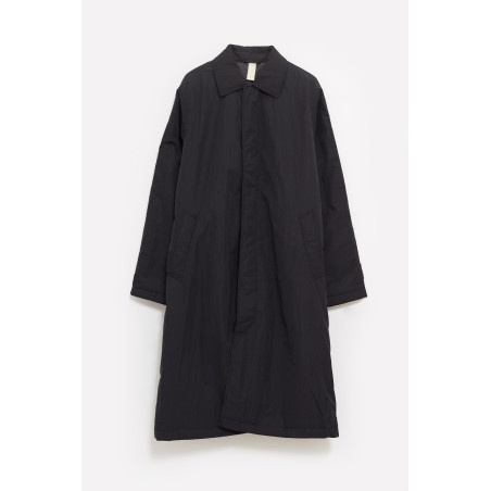 SUNFLOWER BLACK RELAXED NYLON COAT